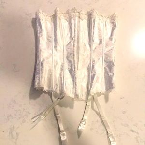 White Lace-Up Corset
